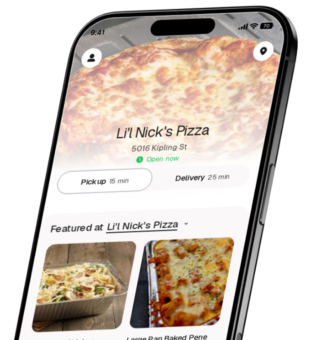 Li'l Nick's Pizza app preview